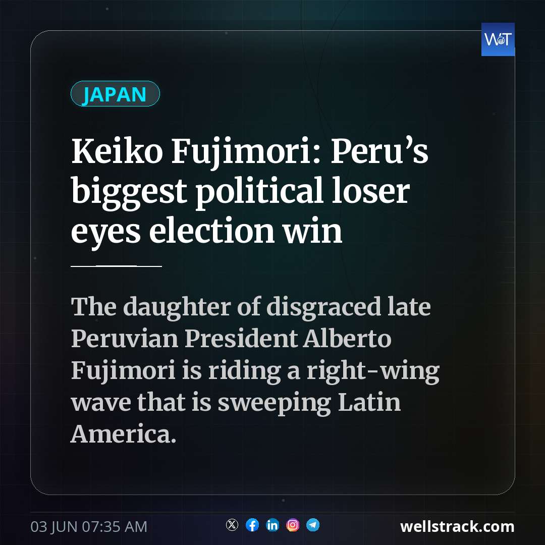 Keiko Fujimori: Peru’s biggest political loser eyes election win — WellsTrack