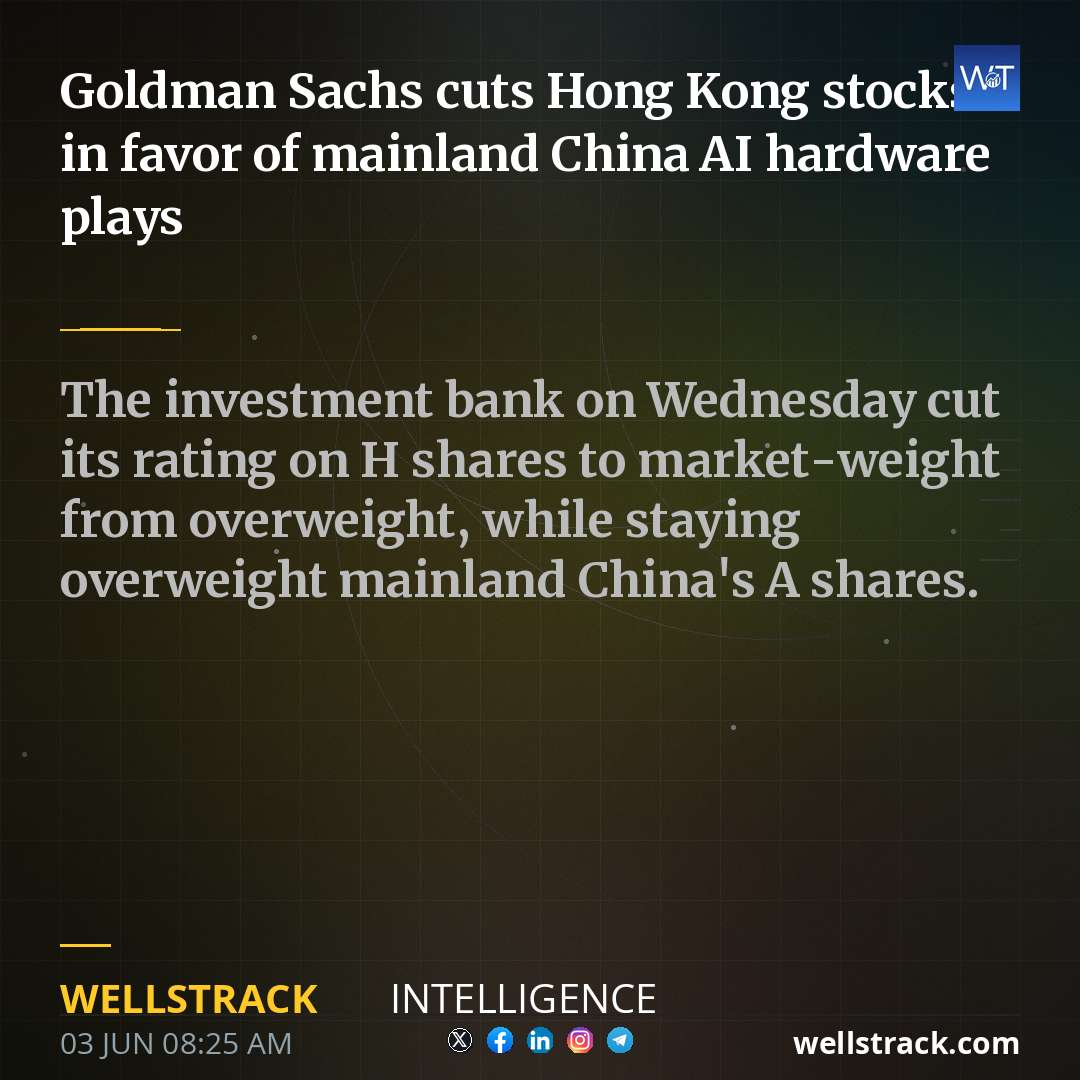 Goldman Sachs cuts Hong Kong stocks in favor of mainland China AI hardware plays — WellsTrack