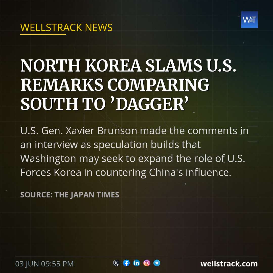 North Korea slams U.S. remarks comparing South to ’dagger’ — WellsTrack