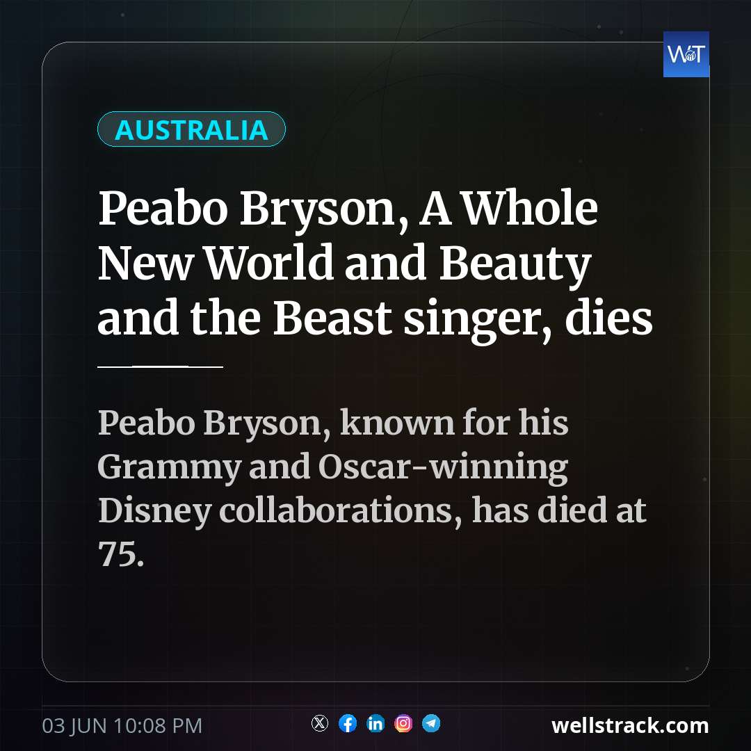 Peabo Bryson, A Whole New World and Beauty and the Beast singer, dies — WellsTrack