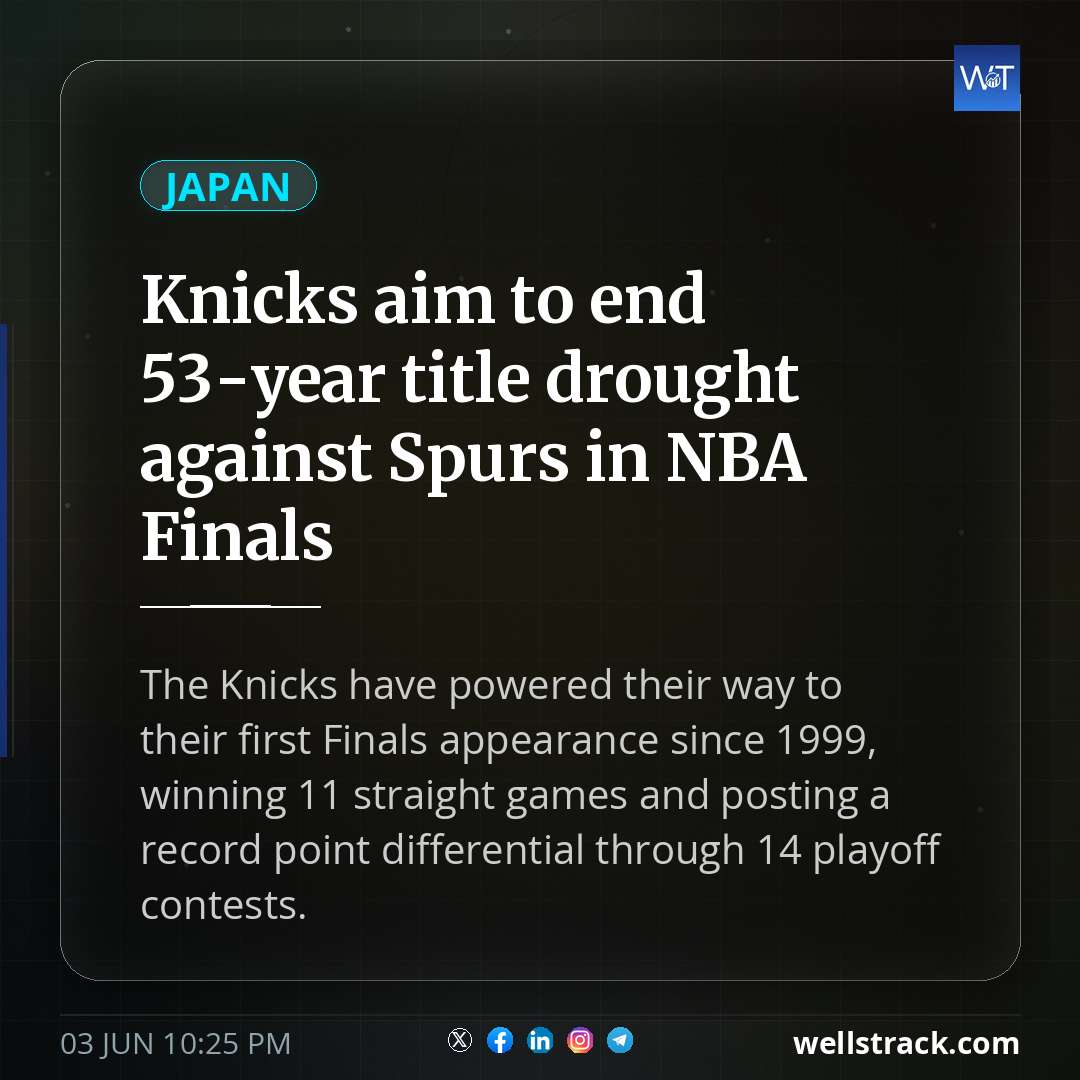 Knicks aim to end 53-year title drought against Spurs in NBA Finals
