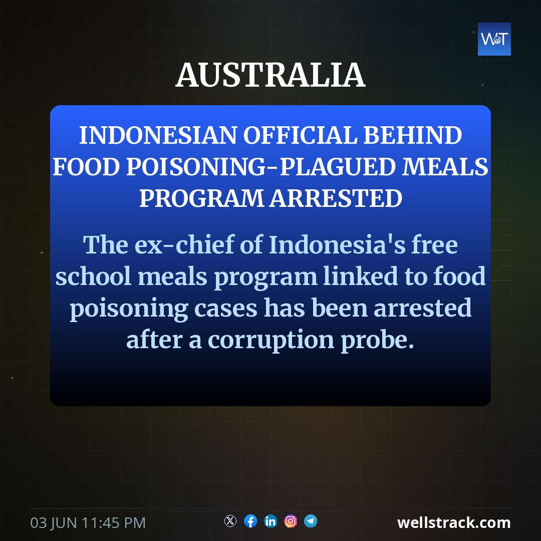 Indonesian official behind food poisoning-plagued meals program arrested — WellsTrack