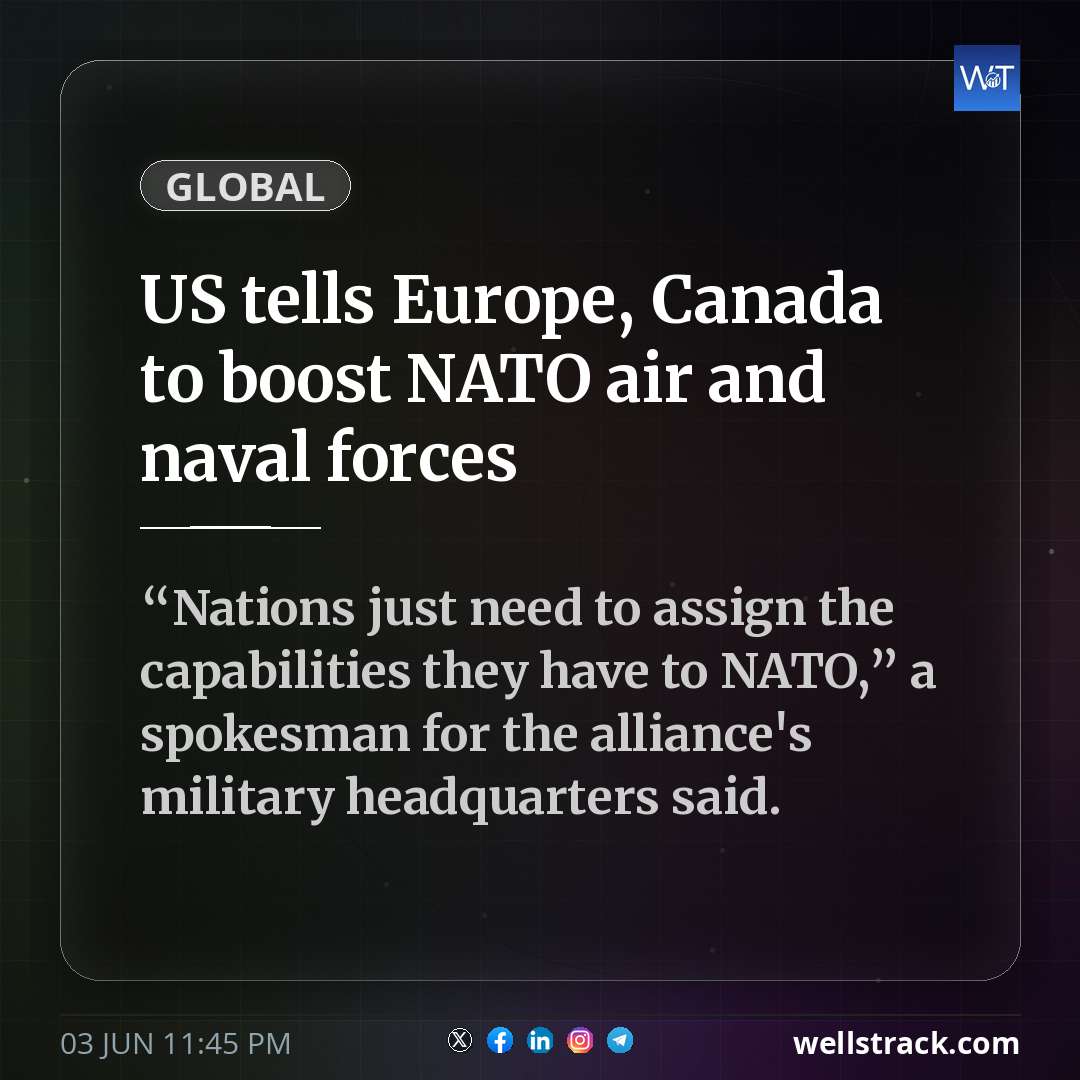US tells Europe, Canada to boost NATO air and naval forces — WellsTrack