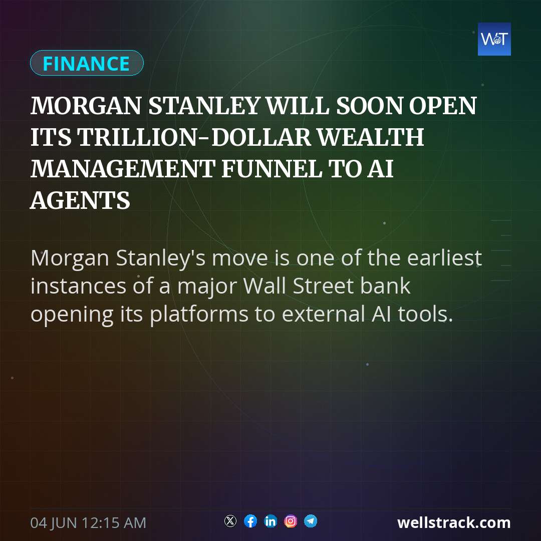 Morgan Stanley will soon open its trillion-dollar wealth management funnel to AI agents