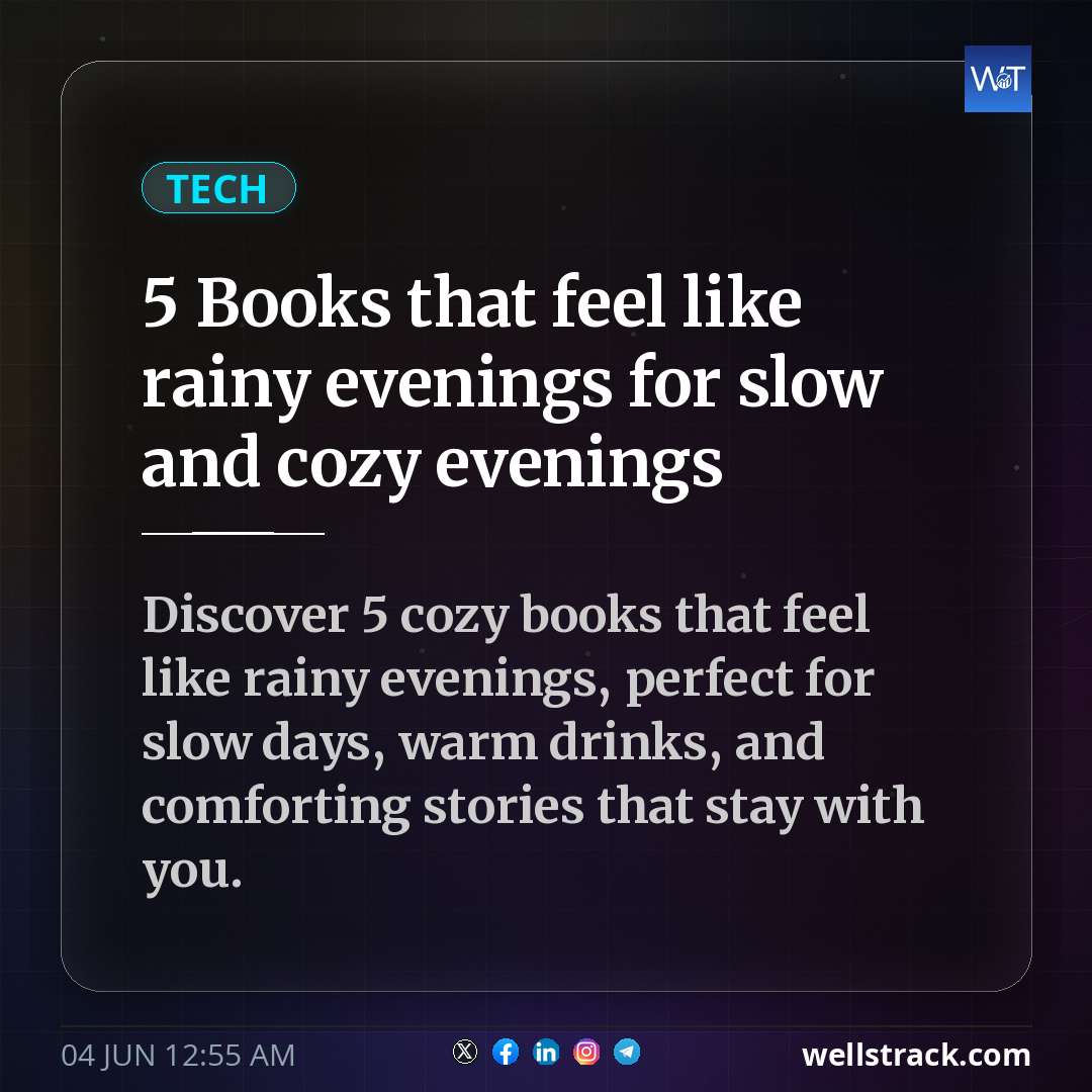 5 Books that feel like rainy evenings for slow and cozy evenings