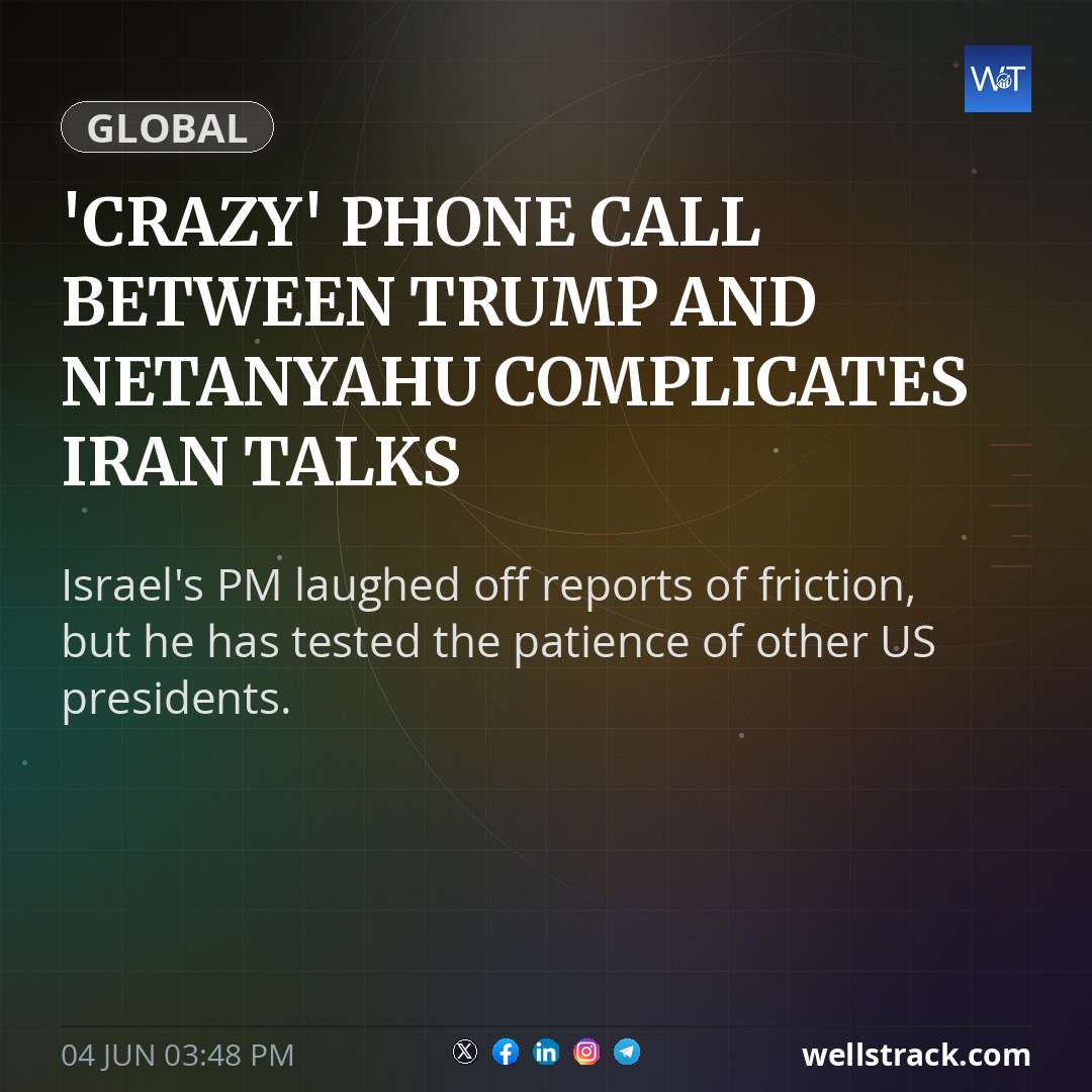 'Crazy' phone call between Trump and Netanyahu complicates Iran talks — WellsTrack