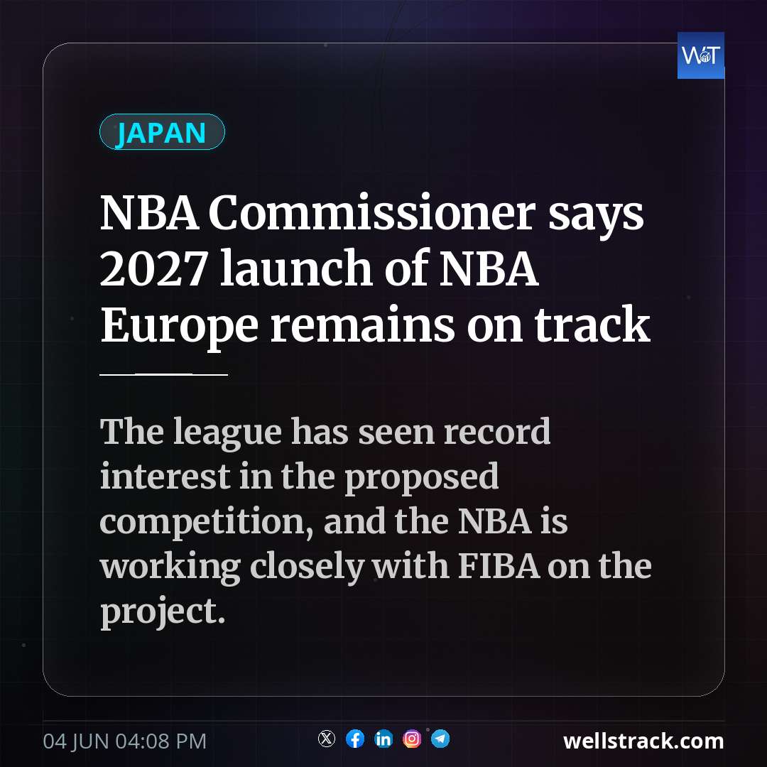 NBA Commissioner says 2027 launch of NBA Europe remains on track — WellsTrack