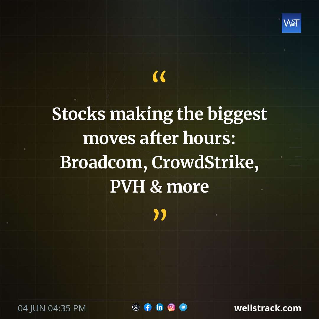 Stocks making the biggest moves after hours: Broadcom, CrowdStrike, PVH & more