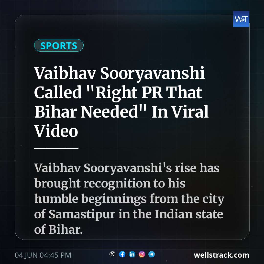 Vaibhav Sooryavanshi Called "Right PR That Bihar Needed" In Viral Video