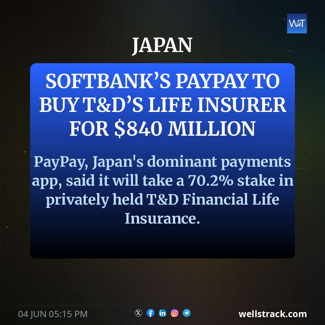 SoftBank’s PayPay to buy T&D’s life insurer for $840 million