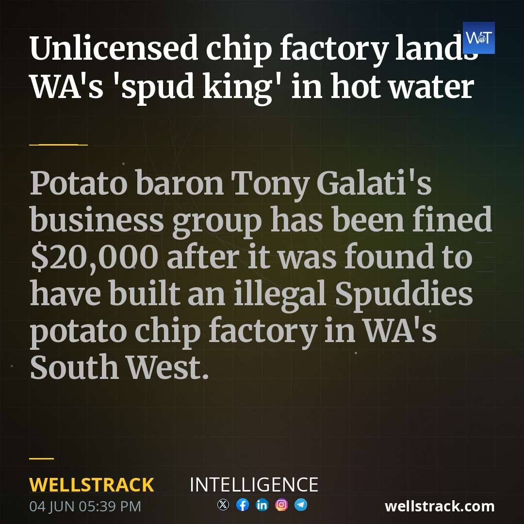 Unlicensed chip factory lands WA's 'spud king' in hot water