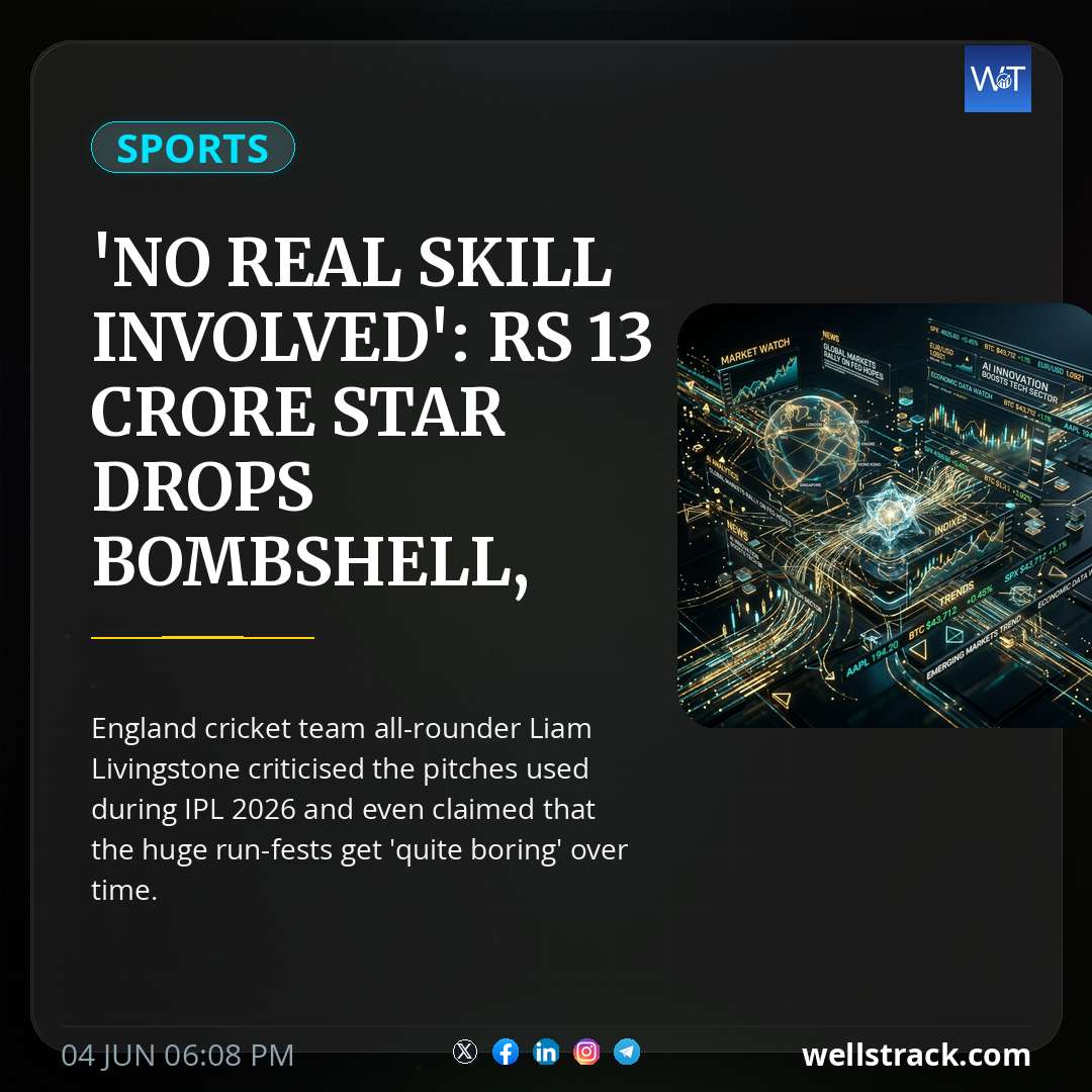 'No Real Skill Involved': Rs 13 Crore Star Drops Bombshell, Slams IPL 2026 Pitches