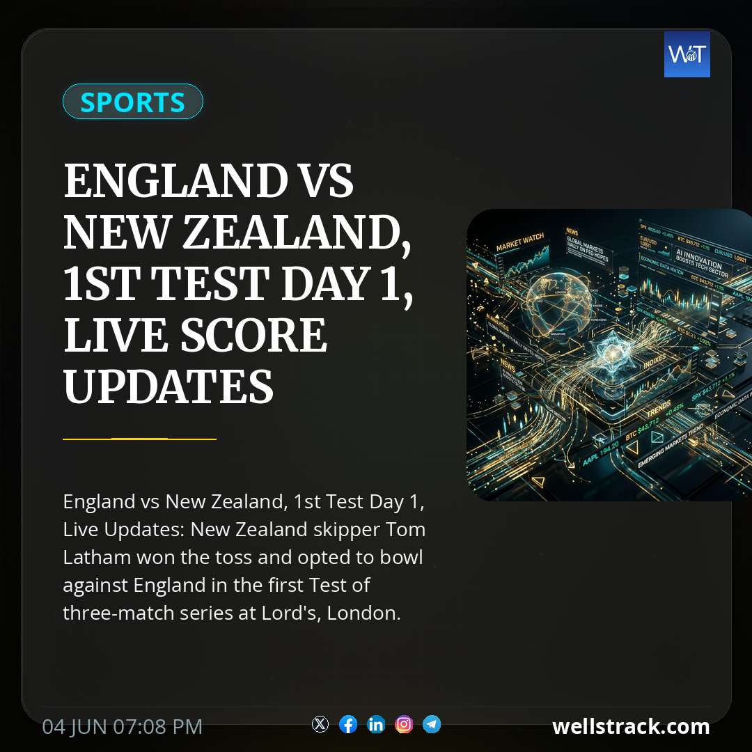 England vs New Zealand, 1st Test Day 1, Live Score Updates