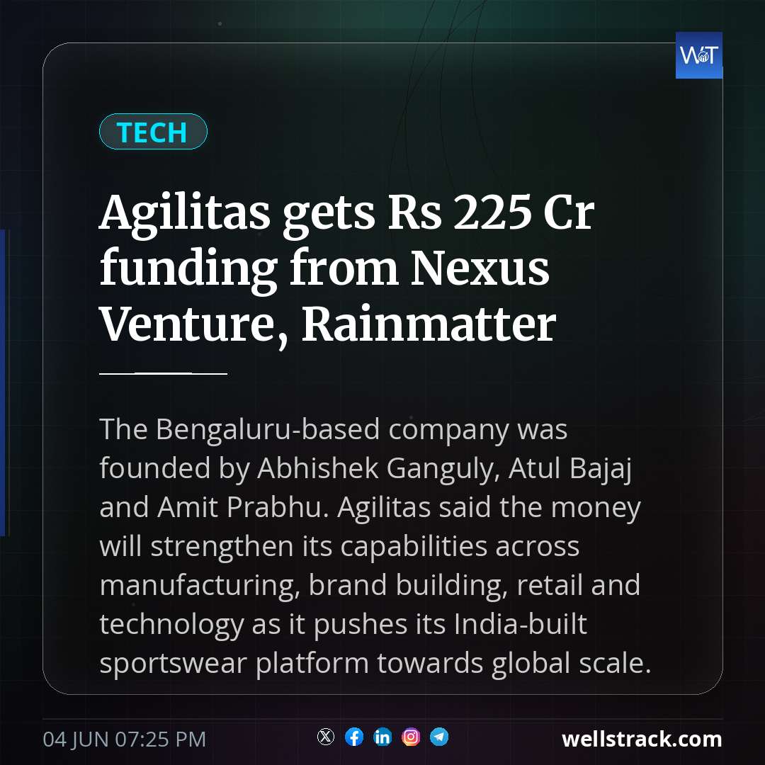 Agilitas gets Rs 225 Cr funding from Nexus Venture, Rainmatter