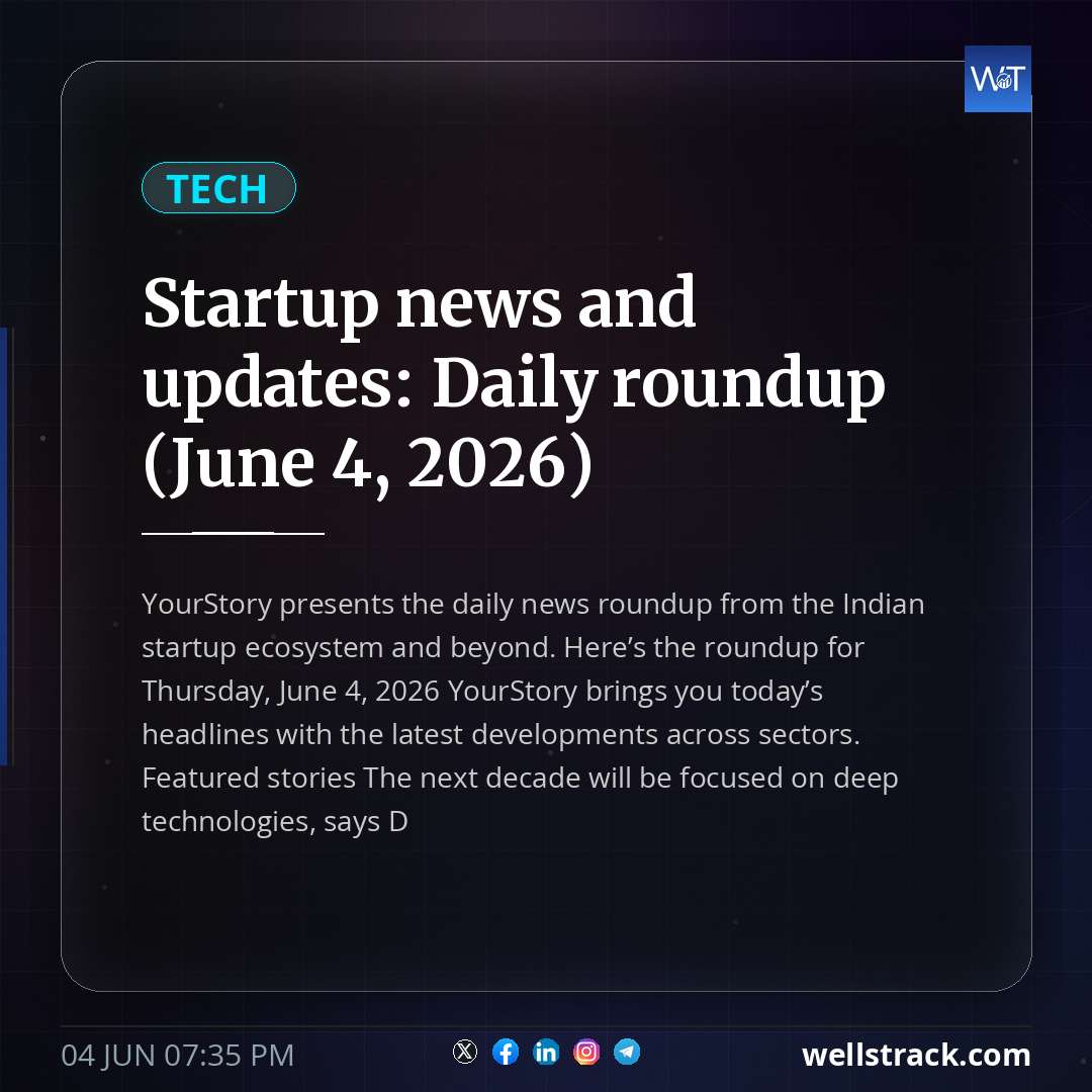 Startup news and updates: Daily roundup (June 4, 2026)