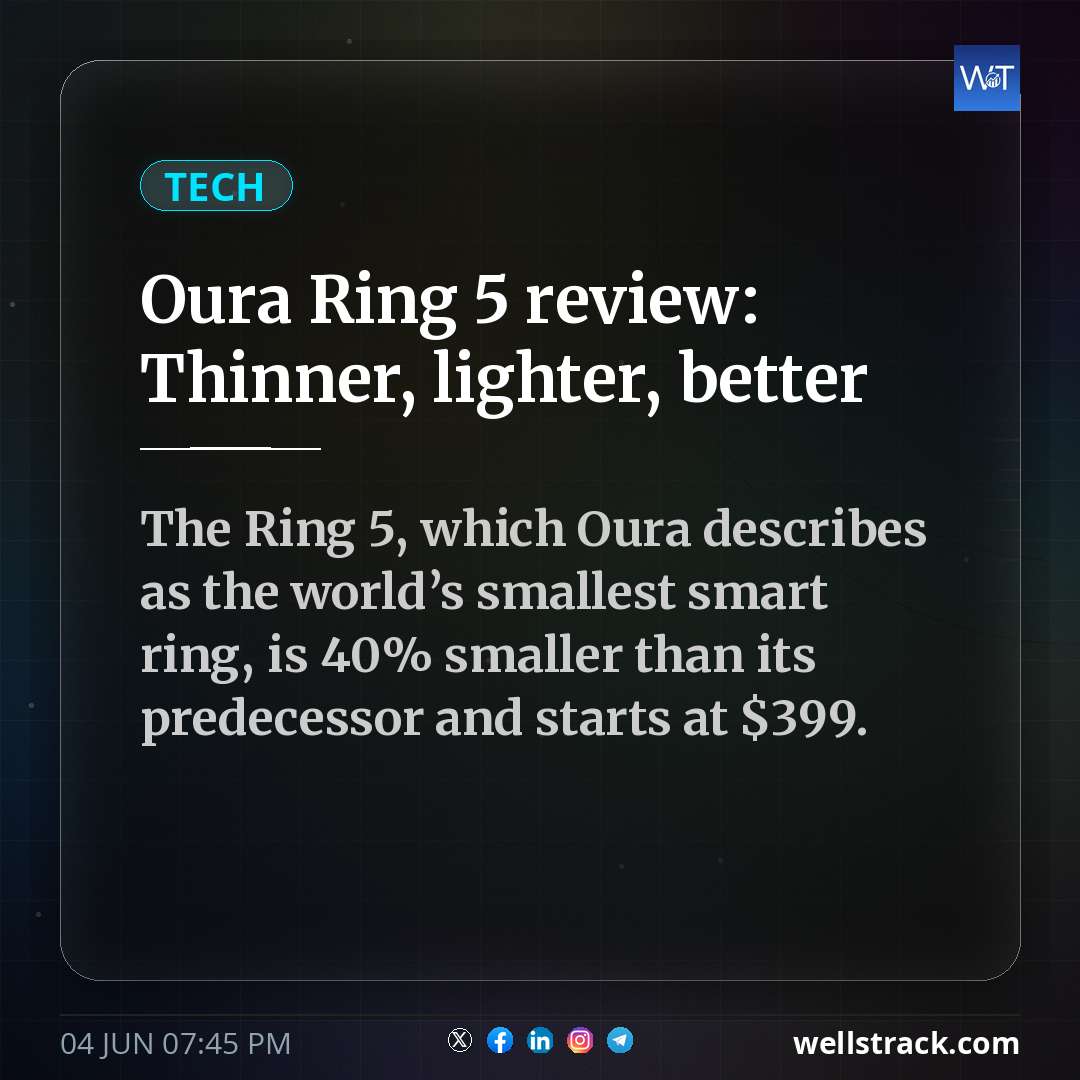 Oura Ring 5 review: Thinner, lighter, better