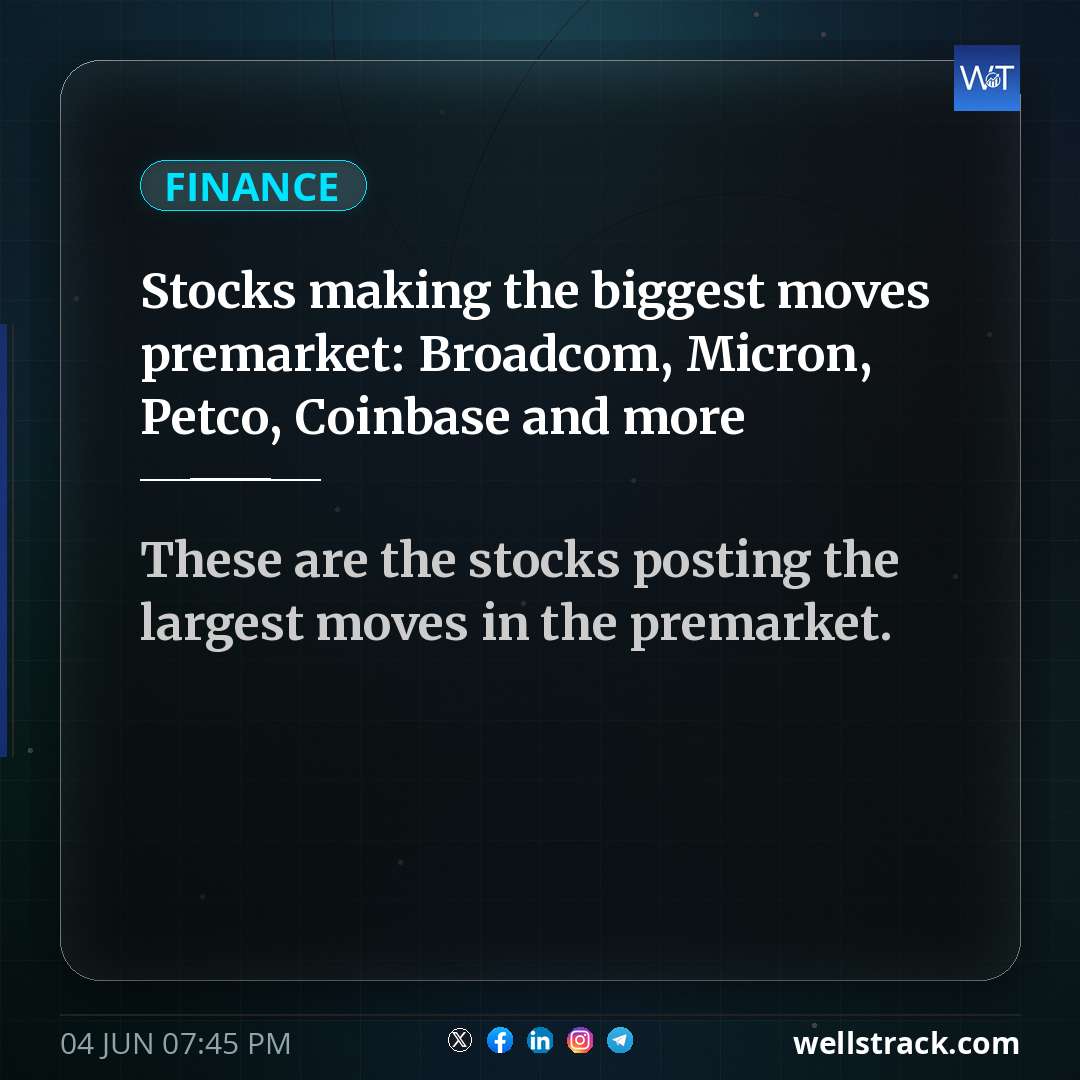 Stocks making the biggest moves premarket: Broadcom, Micron, Petco, Coinbase and more