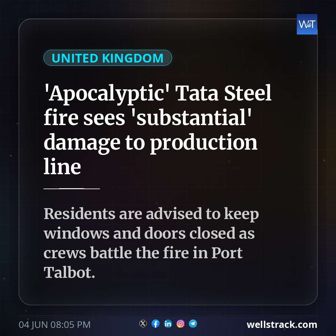 'Apocalyptic' Tata Steel fire sees 'substantial' damage to production line