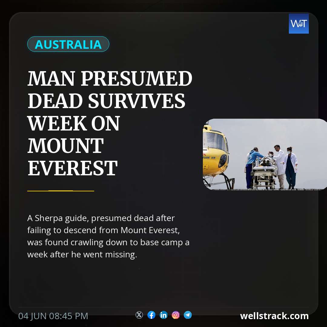 Man presumed dead survives week on Mount Everest without food or oxygen
