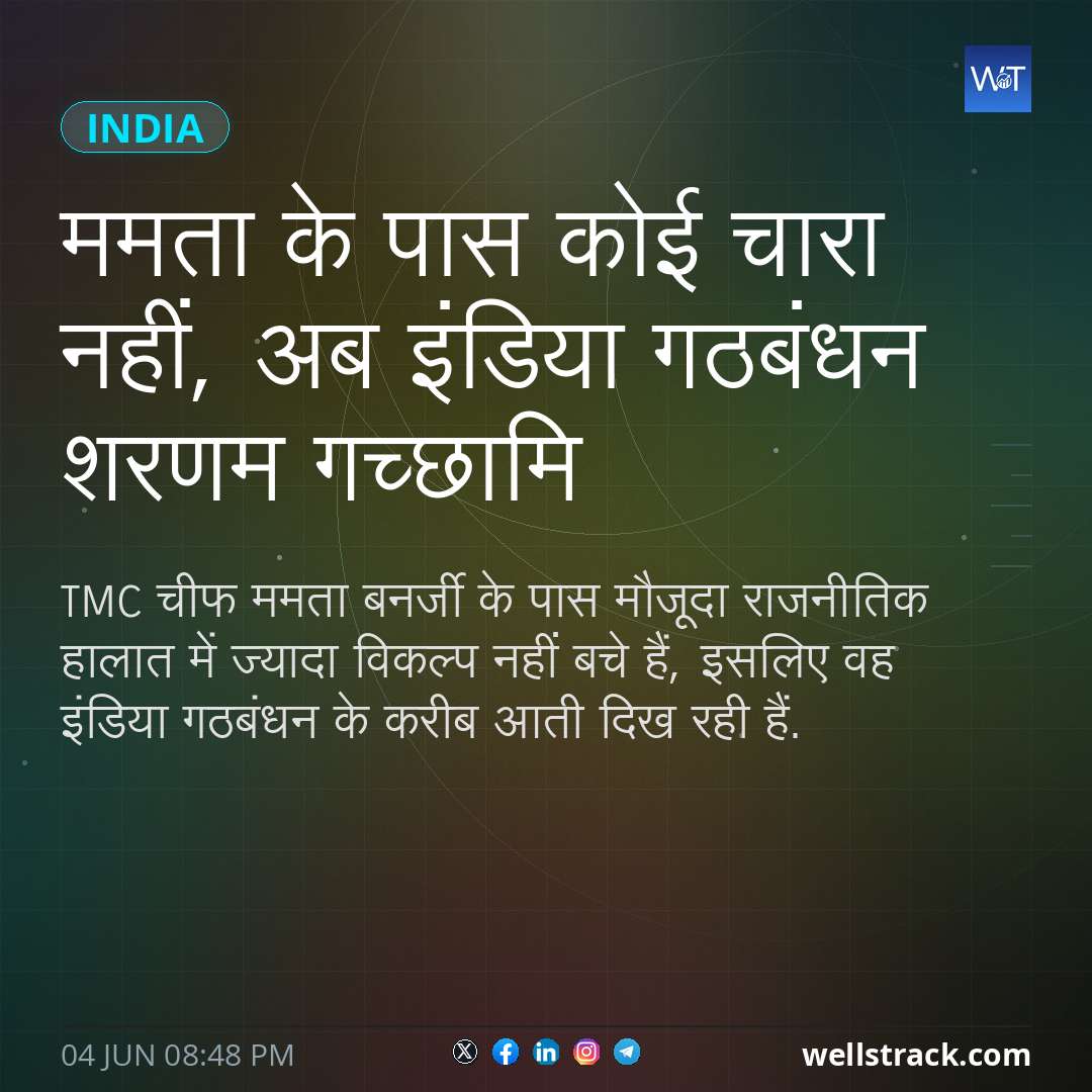 ममता के पास कोई चारा नहीं, अब इंडिया गठबंधन शरणम गच्छामि