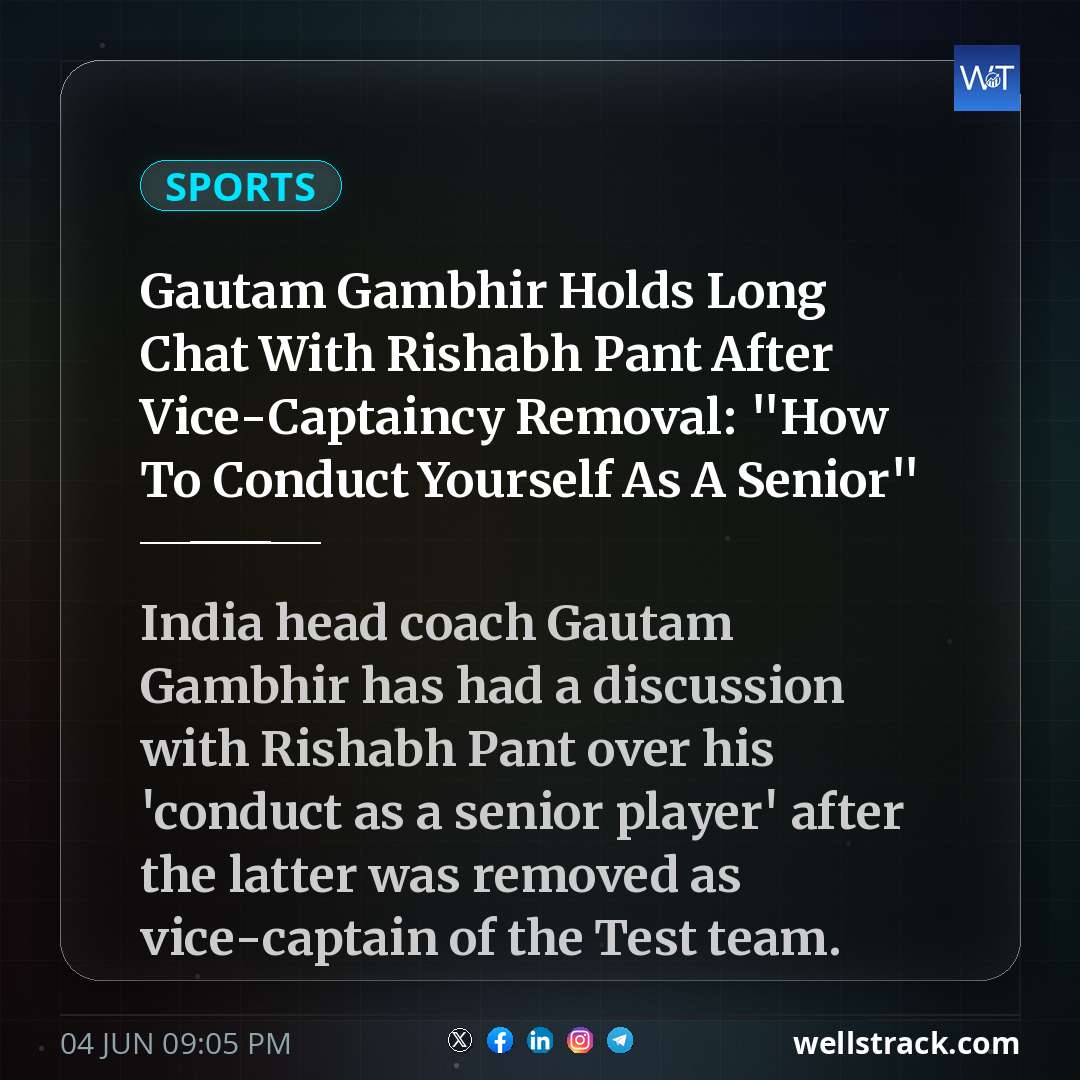Gautam Gambhir Holds Long Chat With Rishabh Pant After Vice-Captaincy Removal: "How To Conduct Yourself As A Senior"