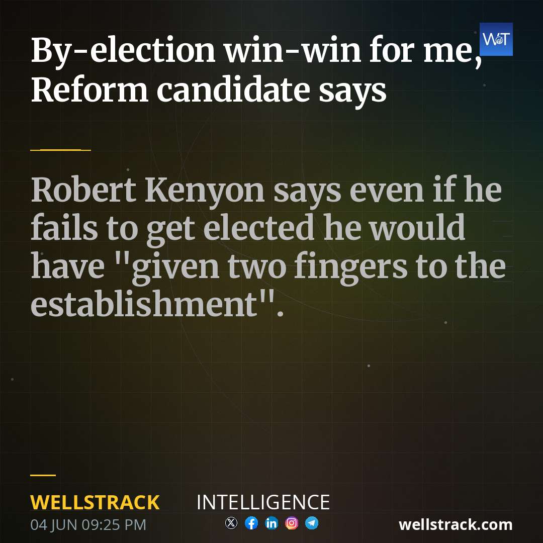 By-election win-win for me, Reform candidate says
