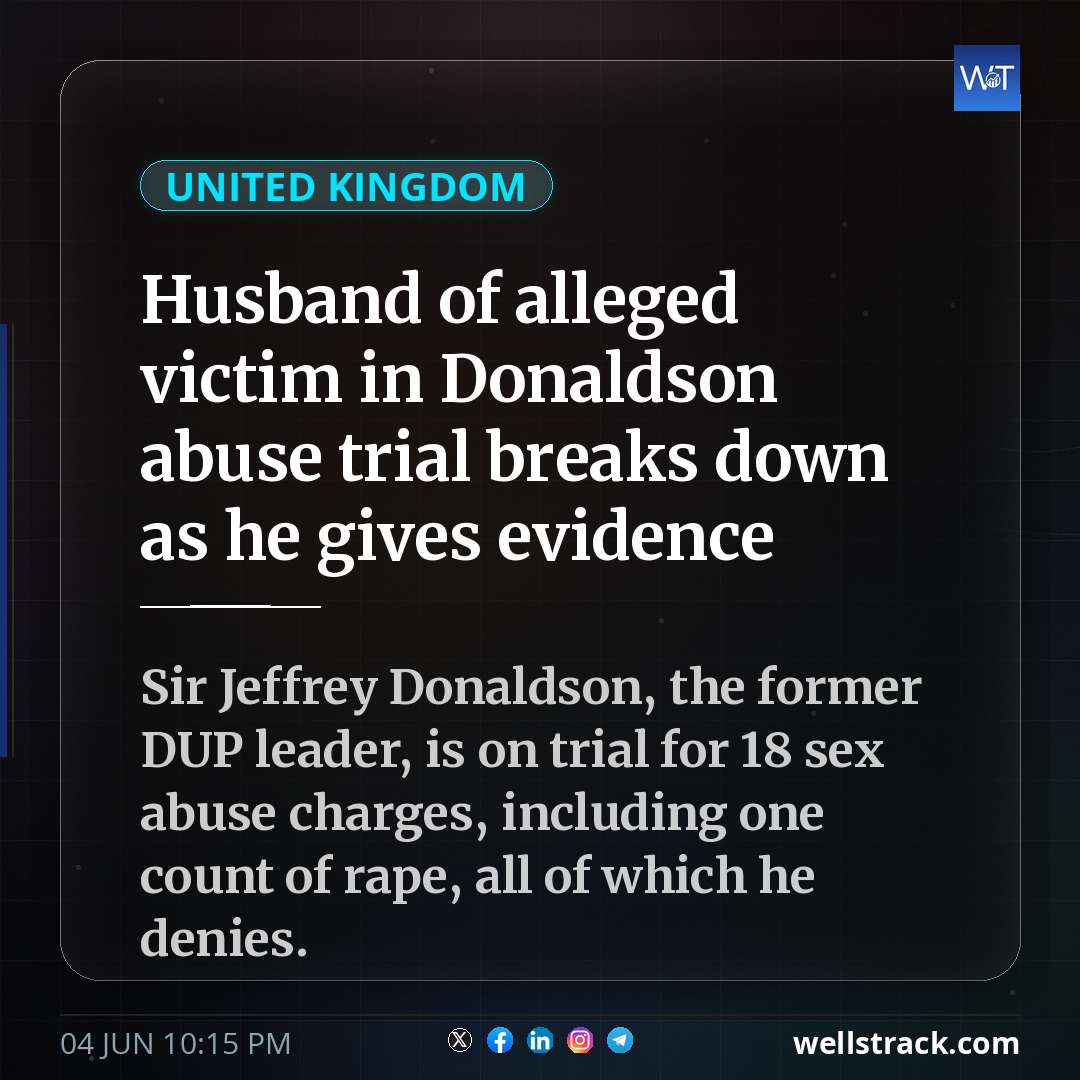 Husband of alleged victim in Donaldson abuse trial breaks down as he gives evidence