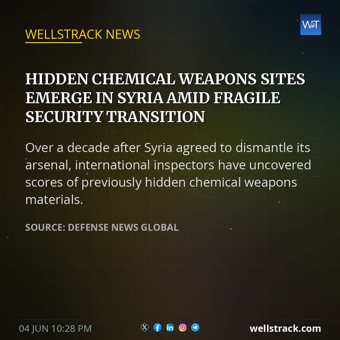 Hidden chemical weapons sites emerge in Syria amid fragile security transition
