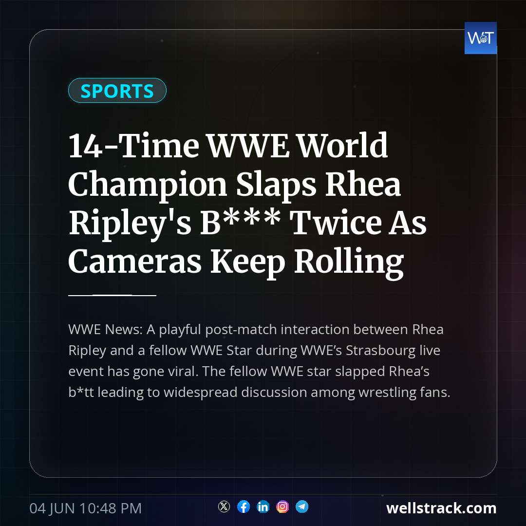 14-Time WWE World Champion Slaps Rhea Ripley's B*** Twice As Cameras Keep Rolling