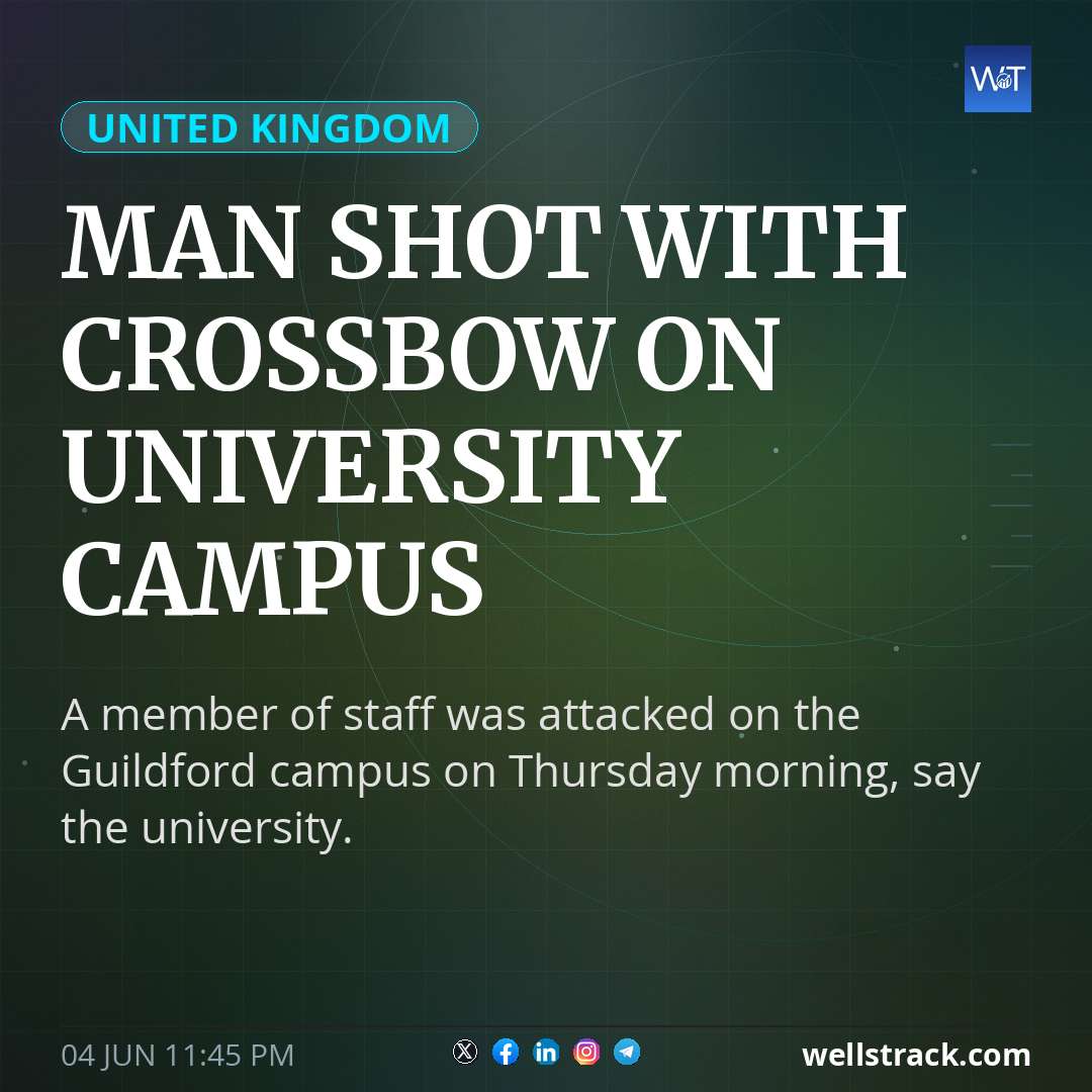 Man shot with crossbow on university campus