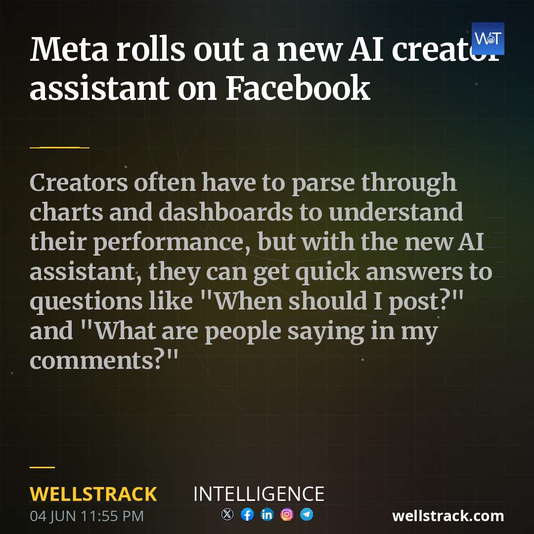 Meta rolls out a new AI creator assistant on Facebook