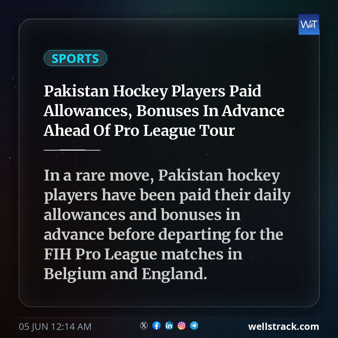 Pakistan Hockey Players Paid Allowances, Bonuses In Advance Ahead Of Pro League Tour