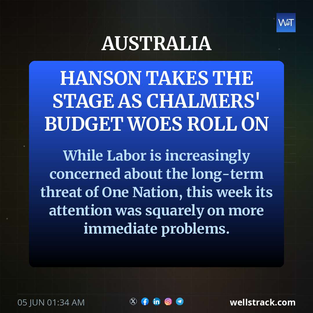 Hanson takes the stage as Chalmers' budget woes roll on — WellsTrack