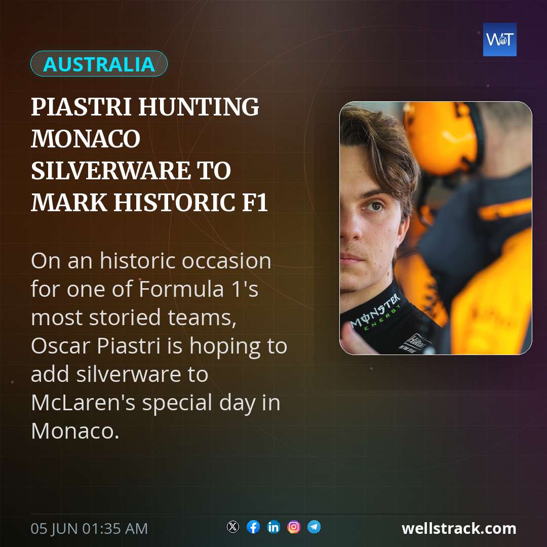 Piastri hunting Monaco silverware to mark historic F1 milestone — WellsTrack