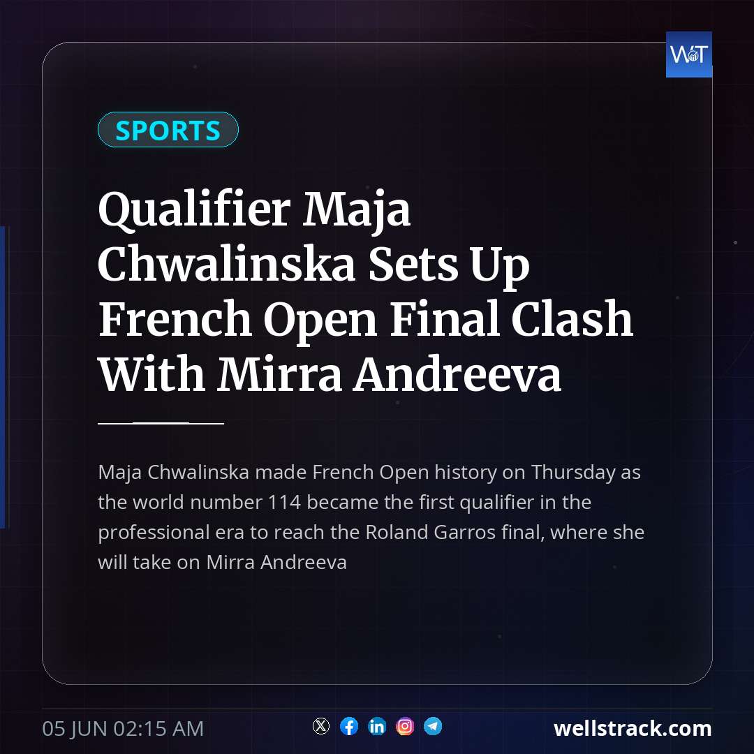 Qualifier Maja Chwalinska Sets Up French Open Final Clash With Mirra Andreeva
