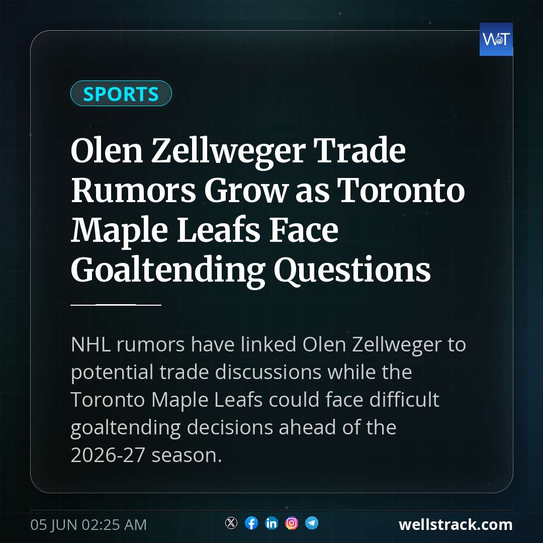 Olen Zellweger Trade Rumors Grow as Toronto Maple Leafs Face Goaltending Questions