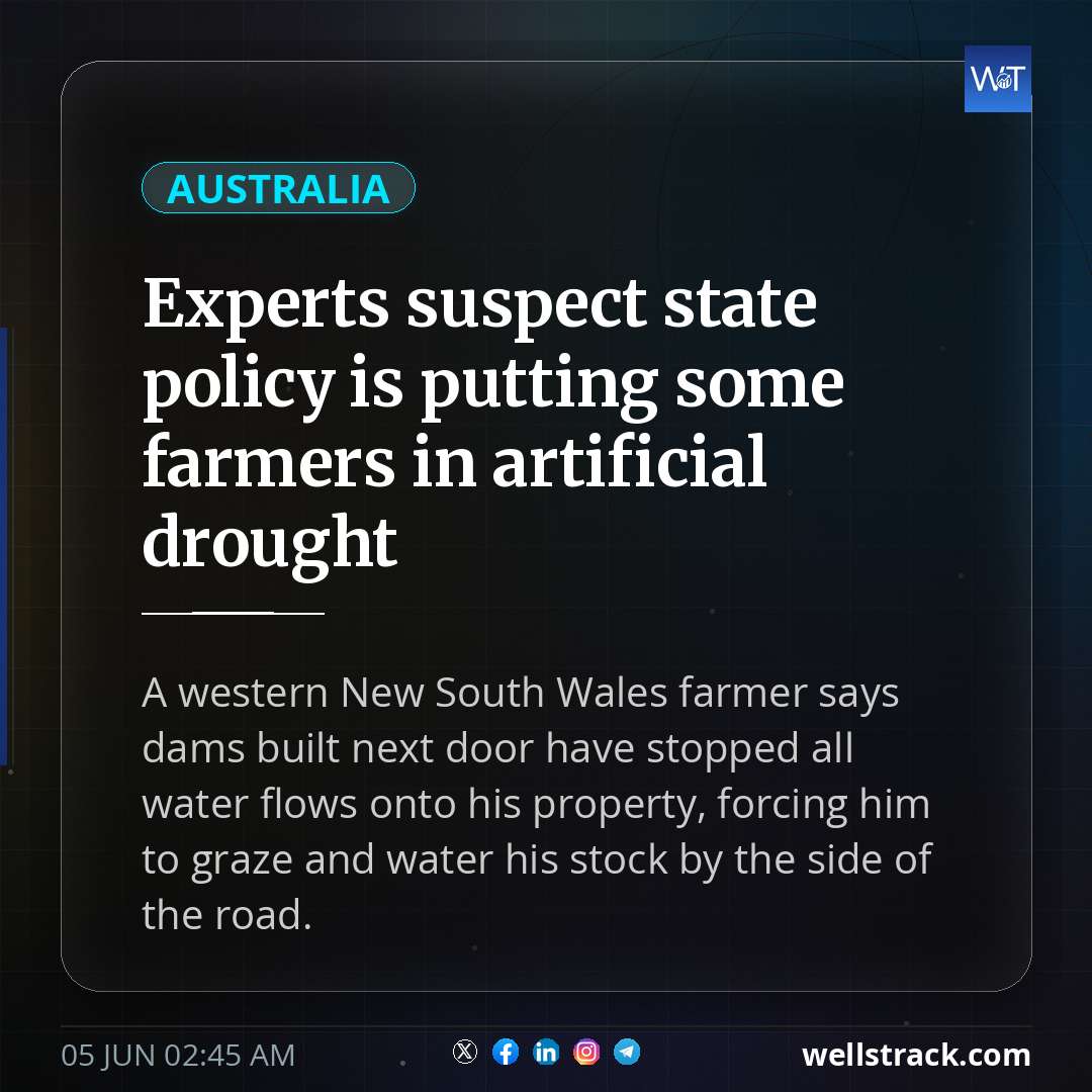 Experts suspect state policy is putting some farmers in artificial drought — WellsTrack