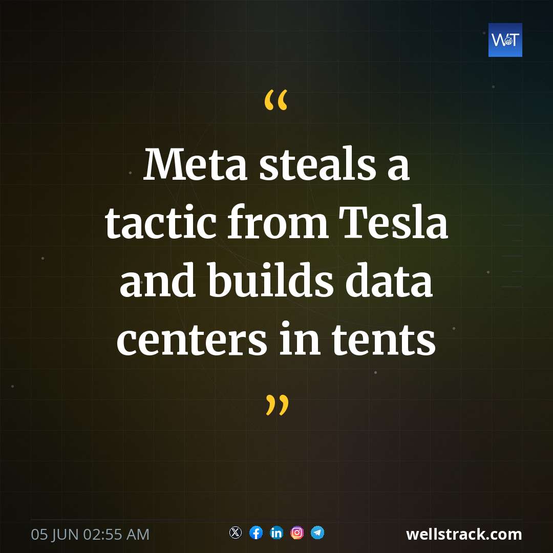Meta steals a tactic from Tesla and builds data centers in tents