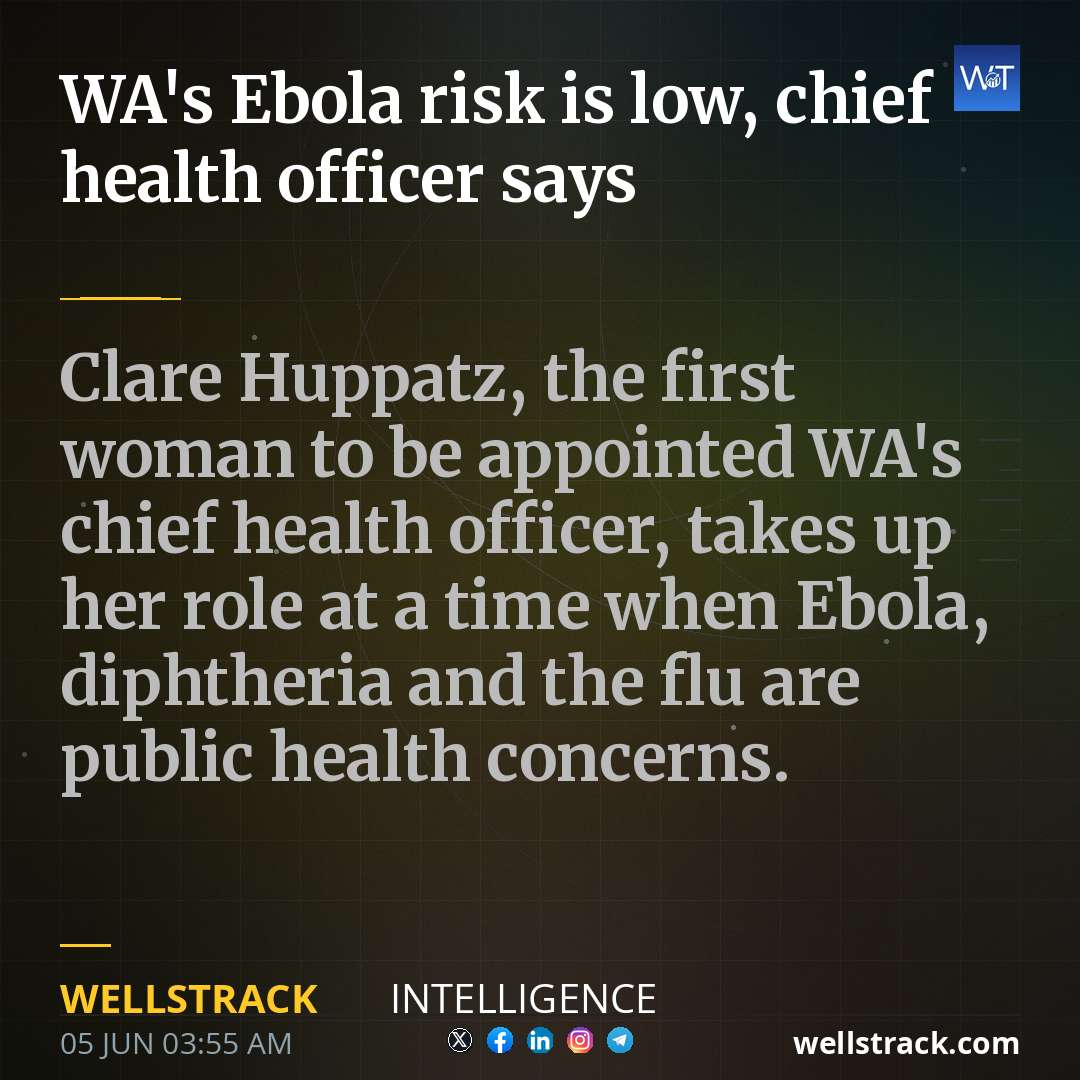 WA's Ebola risk is low, chief health officer says