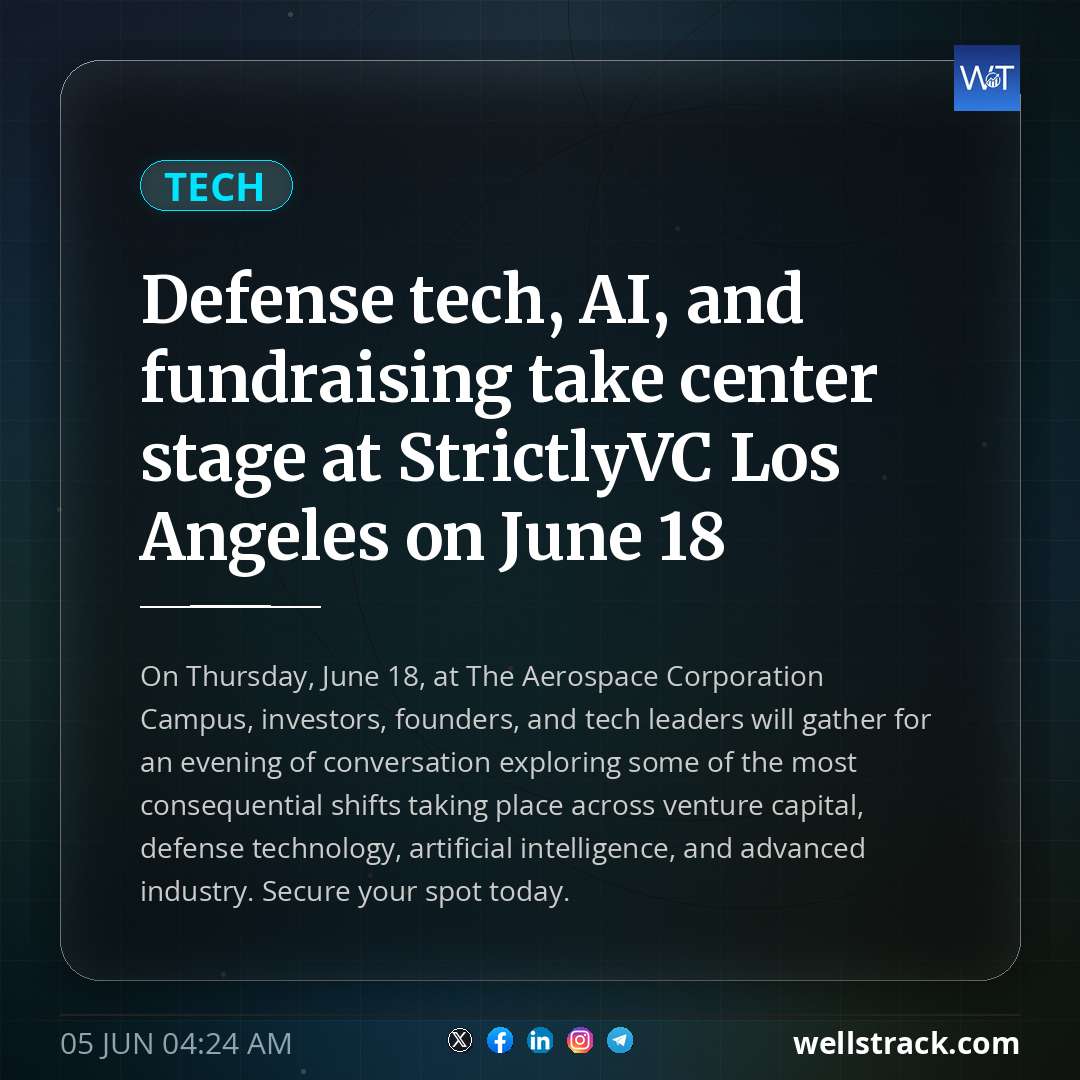Defense tech, AI, and fundraising take center stage at StrictlyVC Los Angeles on June 18