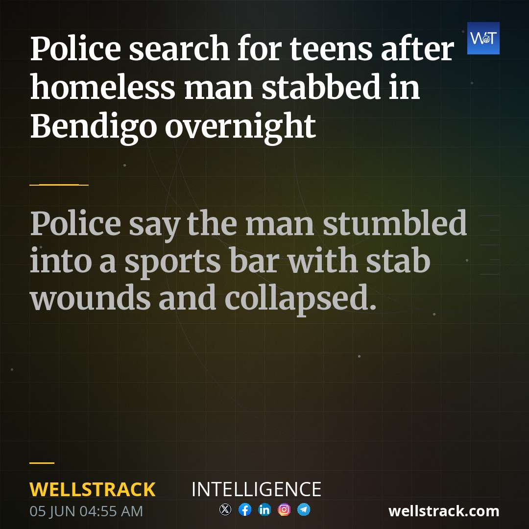 Police search for teens after homeless man stabbed in Bendigo overnight