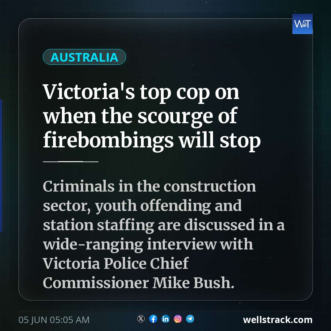 Victoria's top cop on when the scourge of firebombings will stop