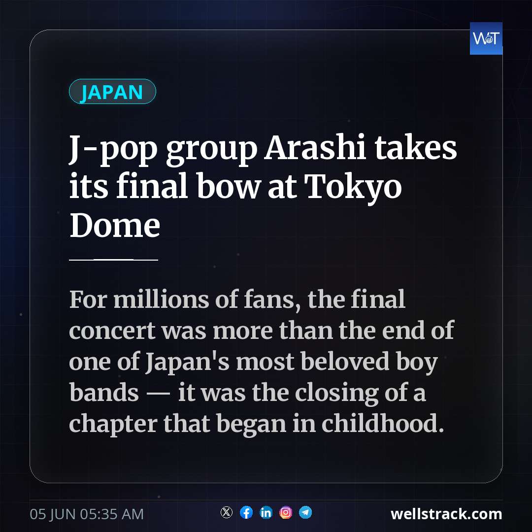 J-pop group Arashi takes its final bow at Tokyo Dome