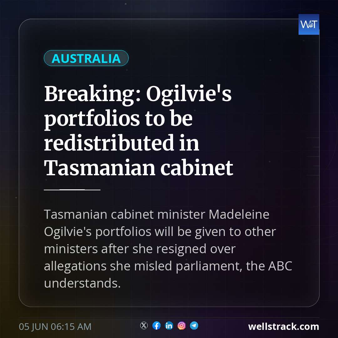 Breaking: Ogilvie's portfolios to be redistributed in Tasmanian cabinet