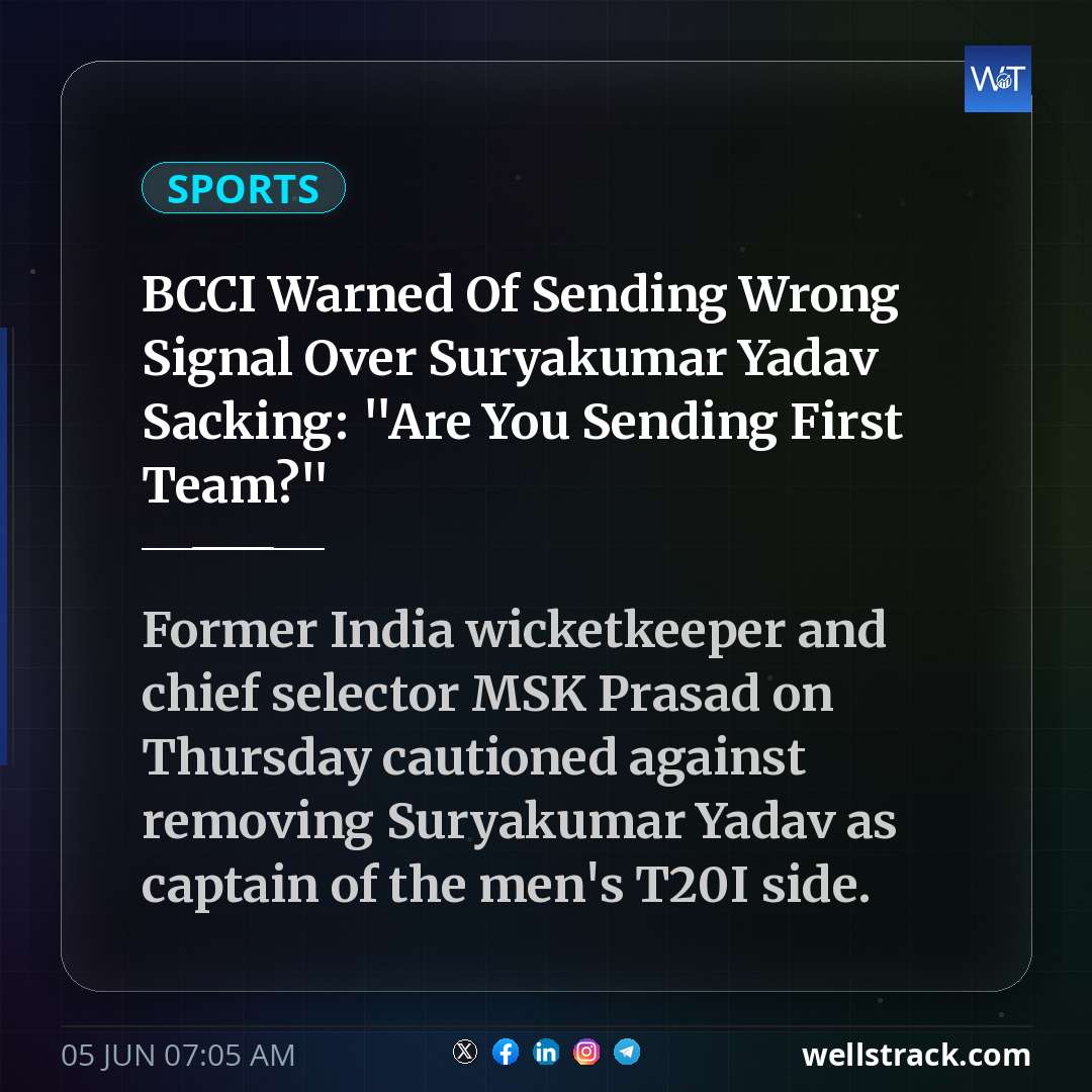 BCCI Warned Of Sending Wrong Signal Over Suryakumar Yadav Sacking: "Are You Sending First Team?"