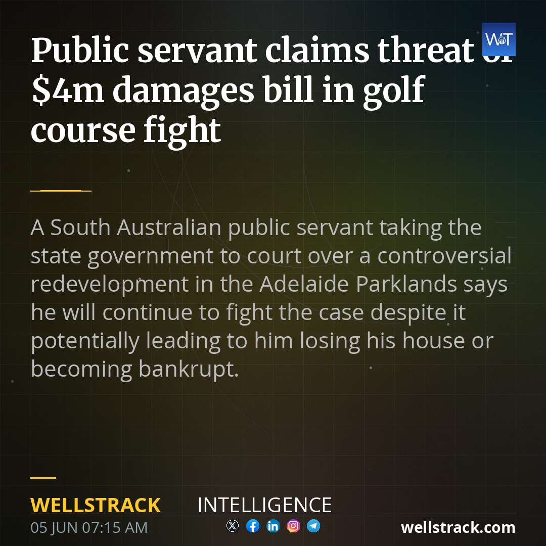 Public servant claims threat of $4m damages bill in golf course fight