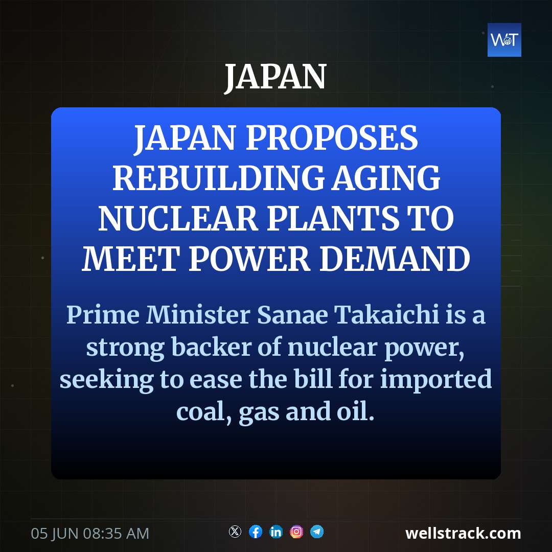 Japan proposes rebuilding aging nuclear plants to meet power demand