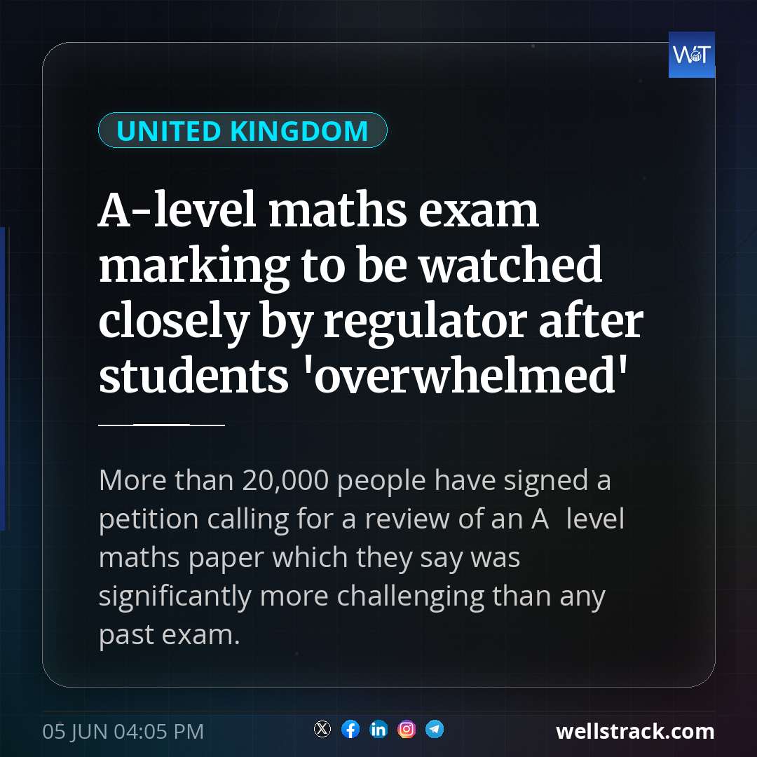 A-level maths exam marking to be watched closely by regulator after students 'overwhelmed'