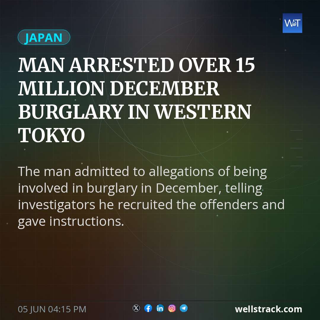 Man arrested over ¥15 million December burglary in western Tokyo
