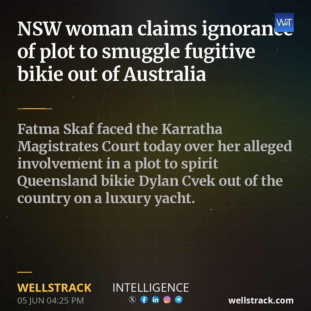NSW woman claims ignorance of plot to smuggle fugitive bikie out of Australia